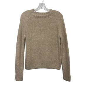 Crown & Ivy Chunky Knit Textured Sweater Womens Large Tan New WOT